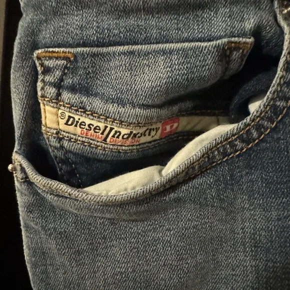 Diesel Skinny Jeans Blue Waist: 33 - Picture 3 of 7